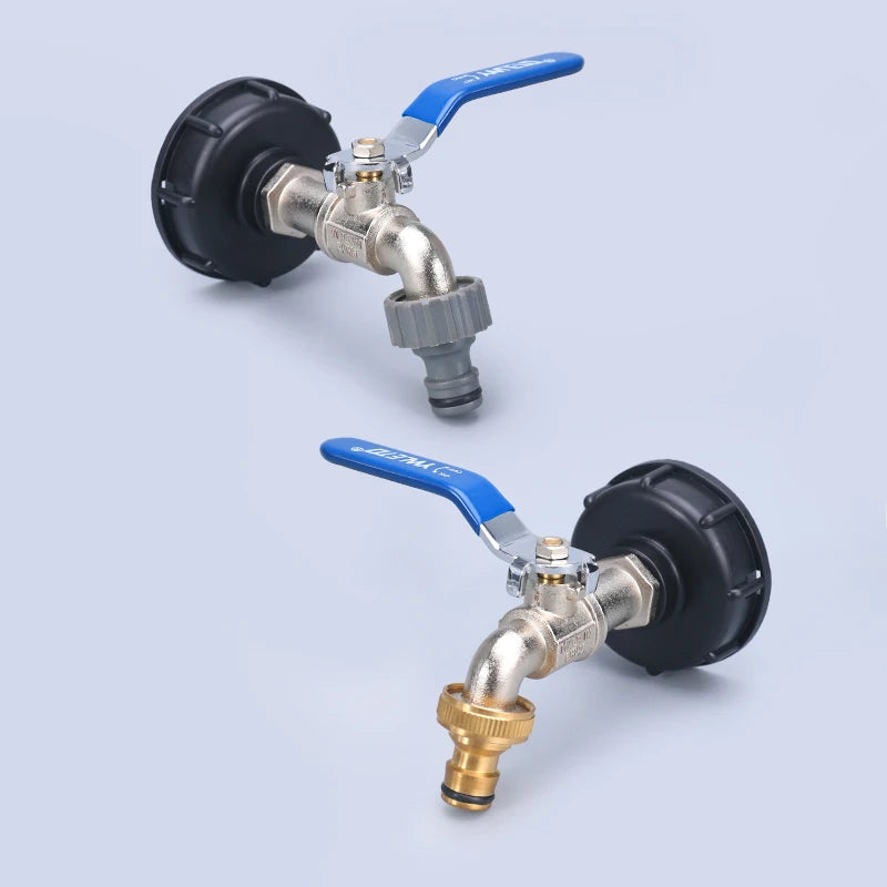 S60x6 Coarse Thread IBC Tank Tap Connecter X 1/2'' 3/4'' Water Coupling Adapter 1000L Garden Home Replacement Valve Fitting A&S Collection