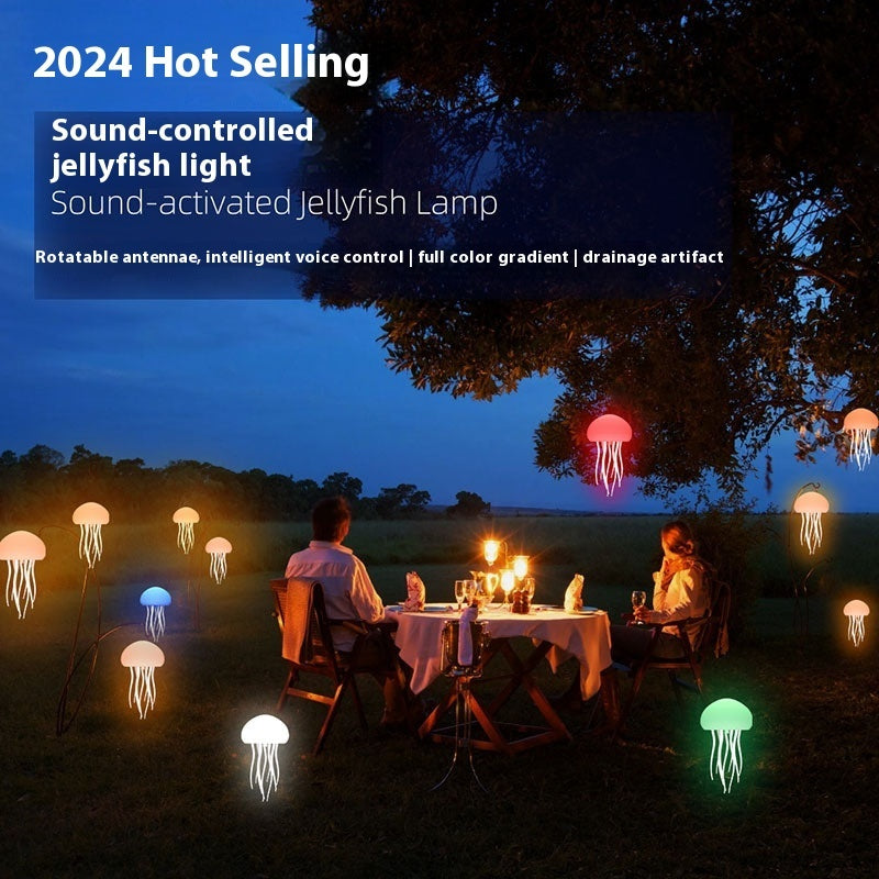 Jellyfish Mood Lamp LED Jellyfish Night Light Portable Jellyfish Lamp Jellyfish Decorations Smart Table Lamp For Bedside Desk A&S Collection