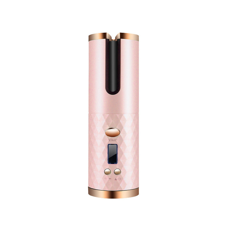 Rechargeable Automatic Hair Curler Women Portable Hair Curling Iron LCD Display Ceramic Curly Rotating Curling Wave Styer CJ