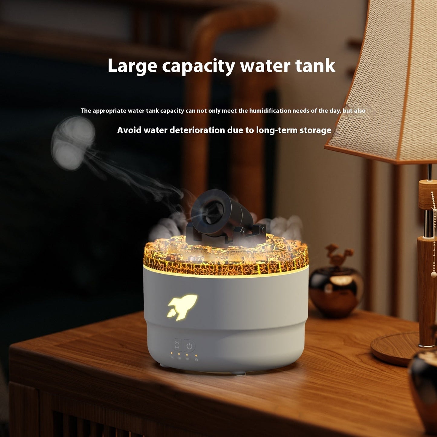 Colorful flame diffuser—enhance your home with style and relaxation. CJ