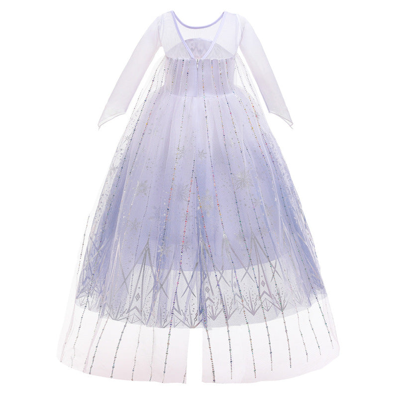 Elegant princess dress with snowflake patterns and a diamond design, perfect for special occasions A&S Collection