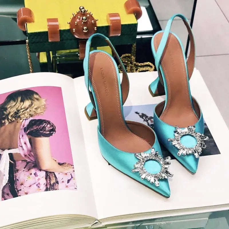 Women thin heel shoes A&S Collection