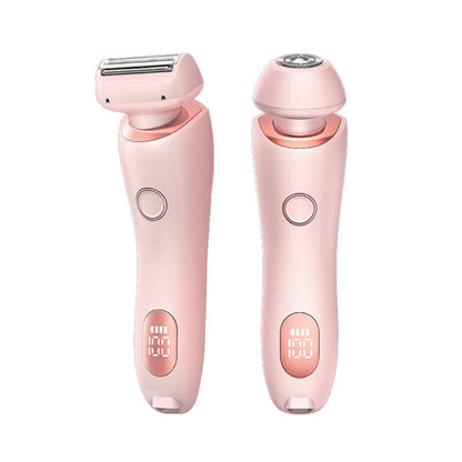 2 In 1 Hair Removal Epilator USB Rechargeable Trimmer Women Body Razor Face Leg Armpit Bikini Hand Pubic Shaver Hair Remover A&S Collection