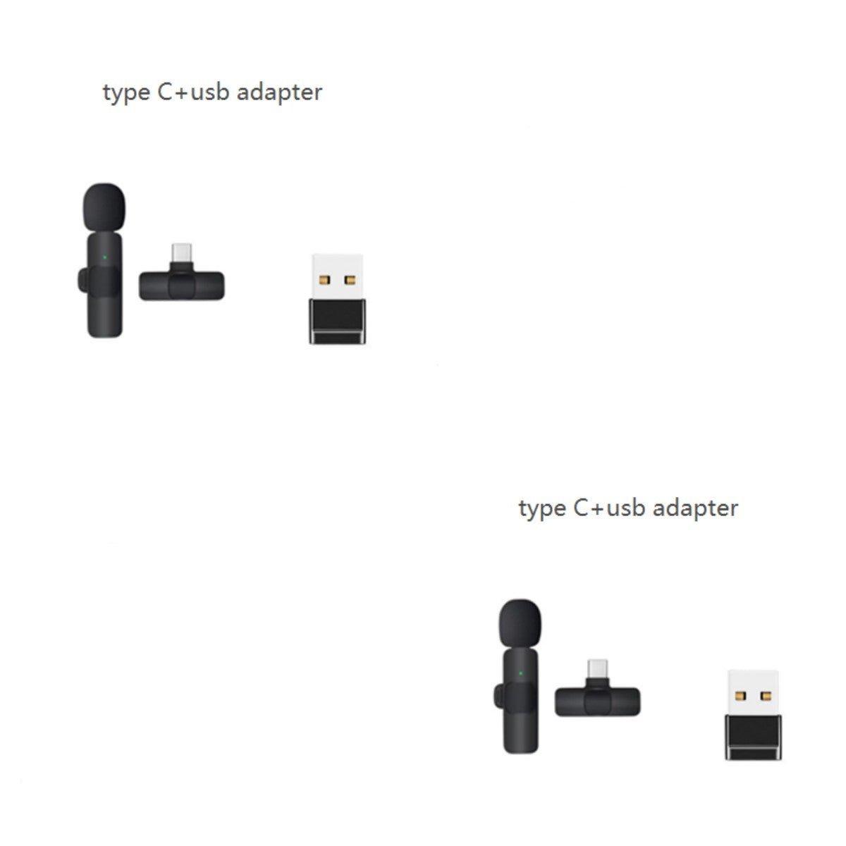 Dual Wireless Lavalier Microphone - Perfect for Outdoor Use with Crystal-Clear Audio CJ