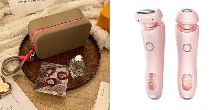 2 In 1 Hair Removal Epilator USB Rechargeable Trimmer Women Body Razor Face Leg Armpit Bikini Hand Pubic Shaver Hair Remover A&S Collection