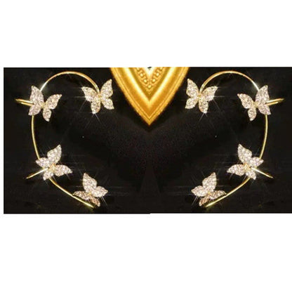 Fashion Earring Butterfly Ear Clip And Ear Hook Jewelry CJ