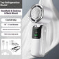 New Ice Pack High-Speed Handheld Eletirc Fan Speed Adjustable Folding Mini Fan Portable Outdoor Hanging Neck Small Fan A&S Collection