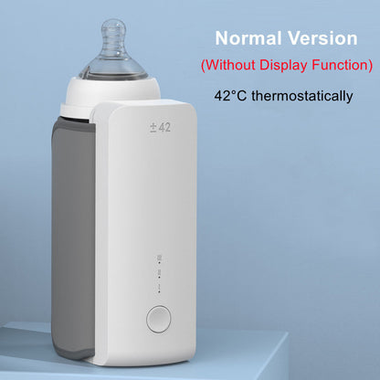 Portable Wireless Rechargeable Baby Bottle Warmer USB Charging And Heating Bag Portable Constant Temperature Milk Warmer Universal Bottle Insulation Sleeve A&S Collection