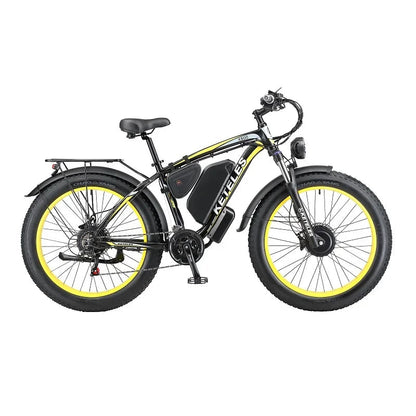 2000W High Power Two Wheel Drive Dual Motor Electric Bike With 26AH Lithium Battery and 26x4.0 inch Fat Tire E-Bike gsmFI