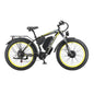 2000W High Power Two Wheel Drive Dual Motor Electric Bike With 26AH Lithium Battery and 26x4.0 inch Fat Tire E-Bike gsmFI