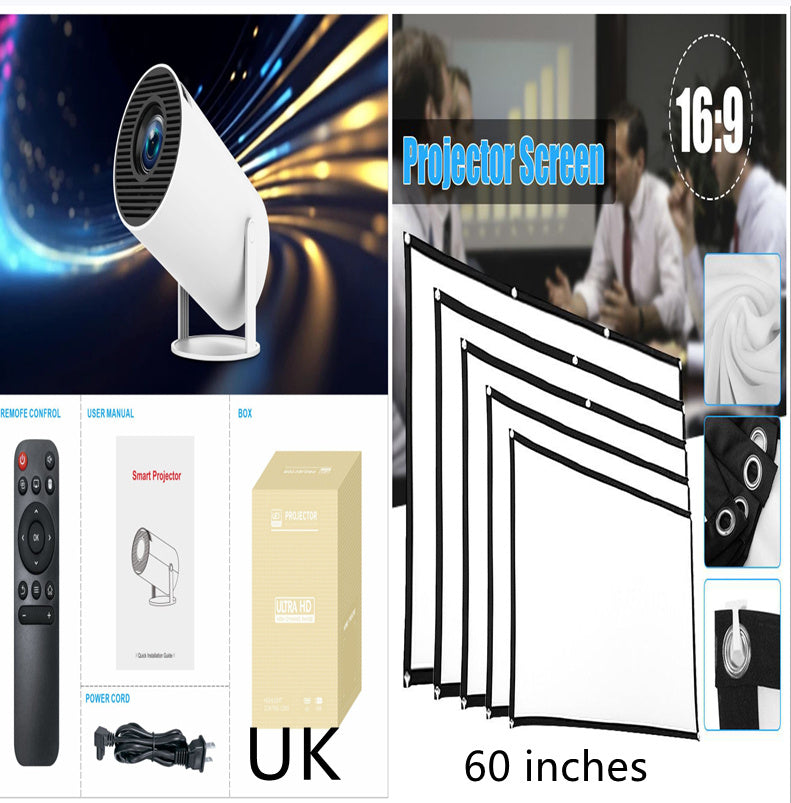 HY300 Pro Projector Home Theater Entertainment Portable Small Projector A&S Collection