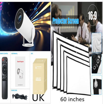 HY300 Pro Projector Home Theater Entertainment Portable Small Projector A&S Collection