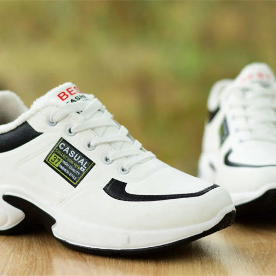 Spring trend sports men's shoes Lace-up thick sole casual breathable fashion shoes Large size Wear skid resistance A&S Collection