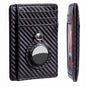 AirTag Wallet Anti Theft Bullet Card Bag Multi-functional Rfid Card Holder Men's Leather Slim Wallets For Airtag Air Tag A&S Collection