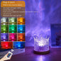 LED Water Ripple Ambient Night Light USB Rotating Projection Crystal Table Lamp RGB Dimmable Home Decoration 16 Color Gifts A&S Collection