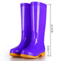 Women's Rain Boots Mid-high Tube Fashion Velvet Padded Thick Rain Boots Warm Winter Rain Boots Non-slip Adult