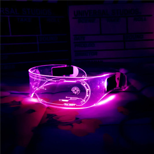 Bar Flash EL cold optoelectronic glasses Blinds Light up glasses LED flash glasses Shake sound bungee glasses A&S Collection