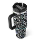 40 Oz Tumbler With Handle Straw Insulated, Stainless Steel Spill Proof Vacuum Coffee Cup Tumbler With Lid Tapered Mug Gifts For Valentine Lover Suitable For Car Gym Office Travel A&S Collection