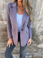 Ins Button Lapel Short Blazer Winter Fashion Commuter Jacket Outwear Women's Clothing A&S Collection