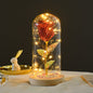 Valentines Day Gift  For Girlfriend Eternal Rose Flowers LED Light In Glass Cover Day Wedding Decoration Favors Mother Day Female Gift  Gift A&S Collection