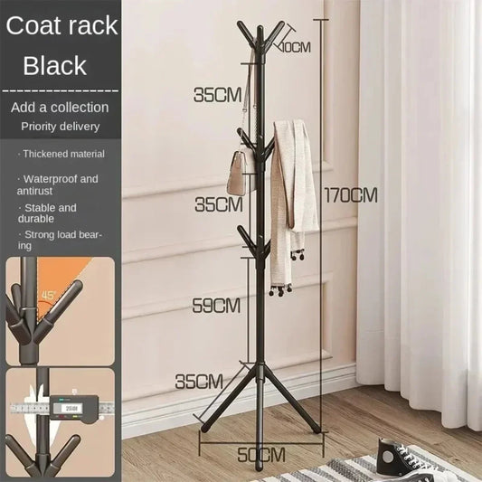 Clothes and Hats Rack Floor To Floor Bedroom Coat Hook Bedroom Vertical Tree Branch Shape Holder Hat Scarf Handbag Storage Hange A&S Collection
