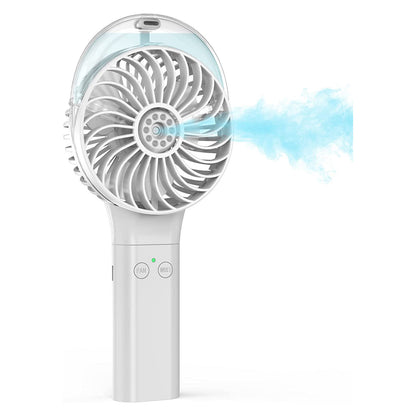 3000mAh Battery Electric USB Mini Cooling Fans Portable Handheld Misting Mist Rechargeable Fan