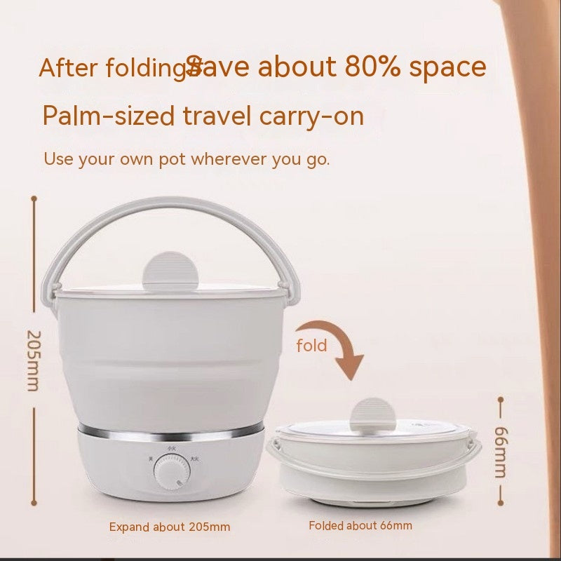 Portable Travel Folding Electric Cooker Multifunctional Electric Hot Pot Food Grade Silicone Dormitory Mini Electric Cooker A&S Collection