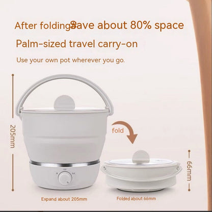 Portable Travel Folding Electric Cooker Multifunctional Electric Hot Pot Food Grade Silicone Dormitory Mini Electric Cooker A&S Collection