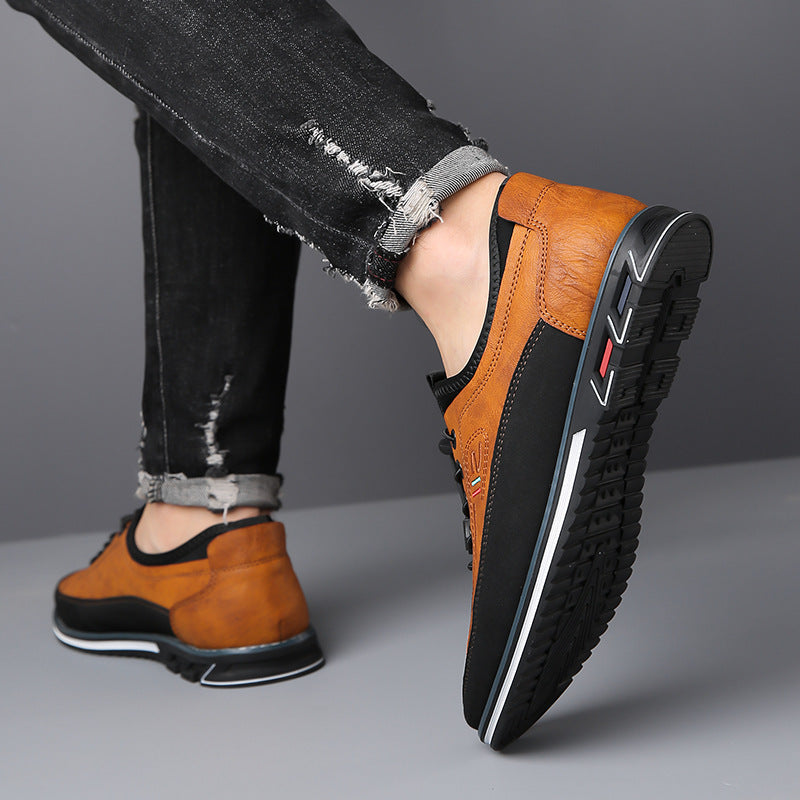 Genuine Leather Sports Comfortable And Non-slip Waterproof Leather Shoes Men's A&S Collection