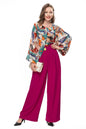 Chic French-inspired set: fashionable printed top and wide-leg trousers, perfect for a stylish, elegant look. A&S Collection