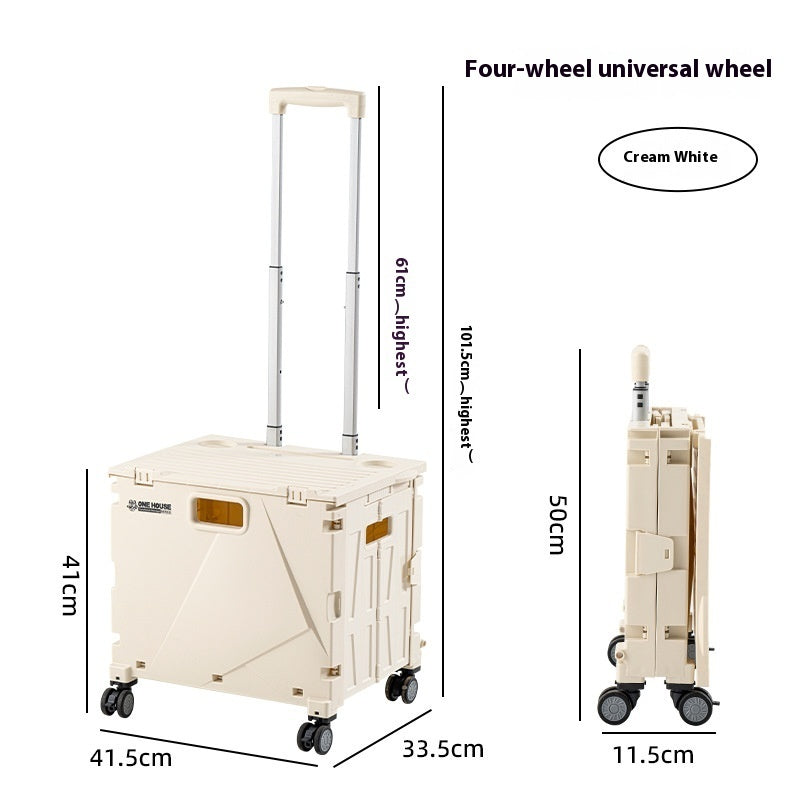 Household Portable Folding Supermarket Trolley CJ