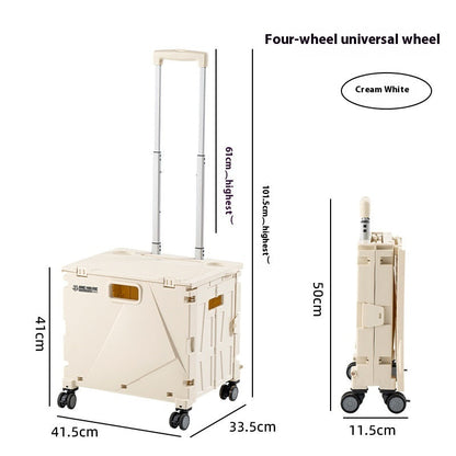 Household Portable Folding Supermarket Trolley CJ