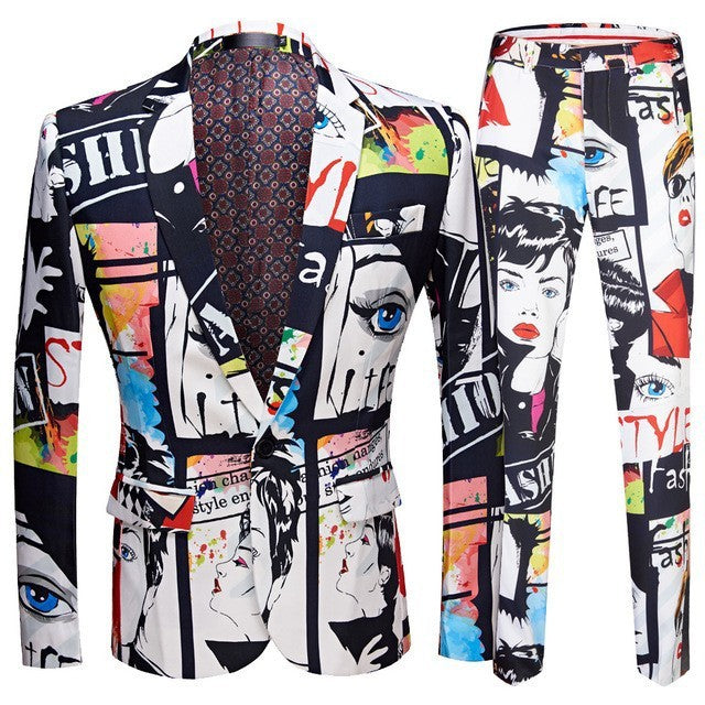 The Artiste Slim Fit Two-Piece Suit A&S Collection