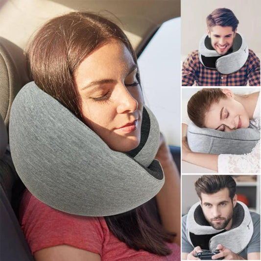 Travel Neck Pillow Non-Deformed Airplane Pillow Travel Neck Cushion Durable U-Shaped Travel Memory Cotton Nap Neck Pillow A&S Collection