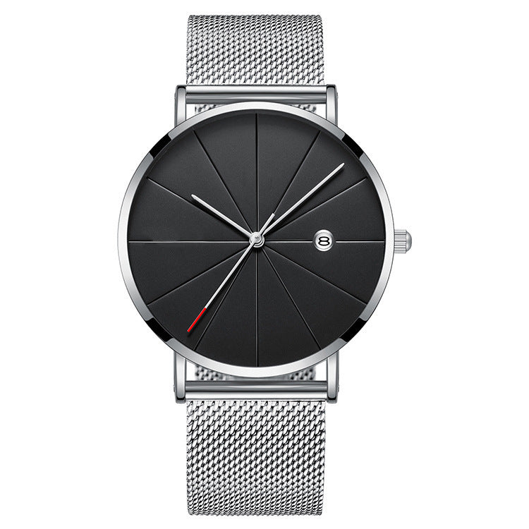 Creative Waterproof Quartz Watch for Men: Simple Calendar Design A&S Collection