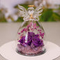 Eternal Flower Gift Box Angel Glass Cover Dried Rose Gift Box For Christmas New Year Valentine's Day Home Decor A&S Collection