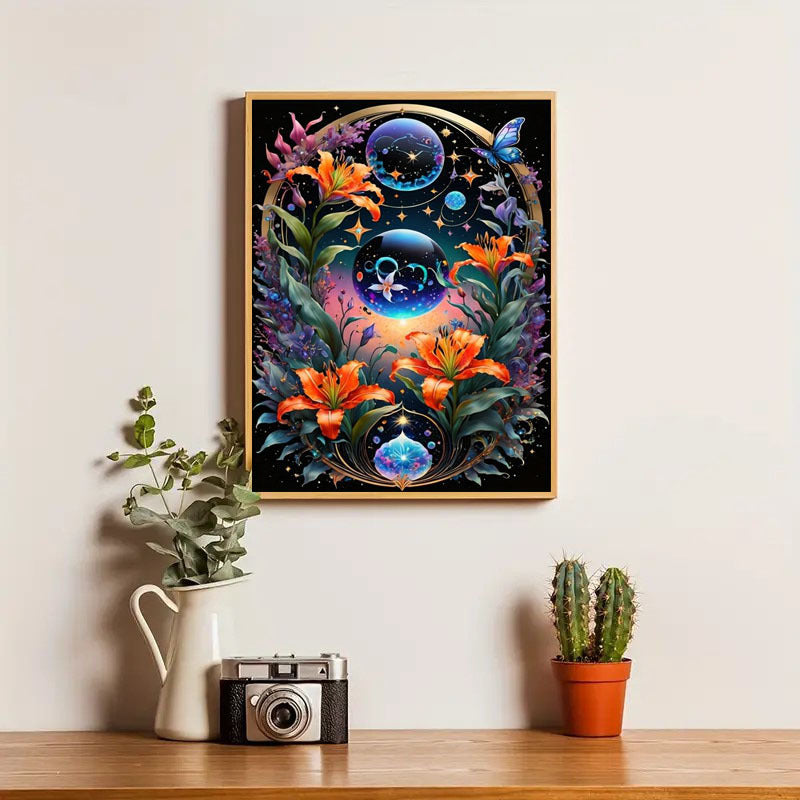 5DDIY Diamond Painting Set - Full Diamond Round Water Diamond Art, Sparkling Mosaic Handmade Home Decoration, Including Durable Canvas And Tools A&S Collection