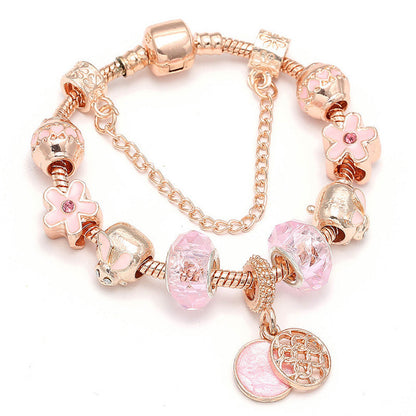Fashion Love Geometric Rose Gold Bracelet Women's Jewelry A&S Collection