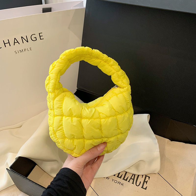 Chic pleated cloud bag: unique, spacious, and stylish A&S Collection
