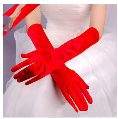 Wedding Dress Gloves Show Banquet CJ
