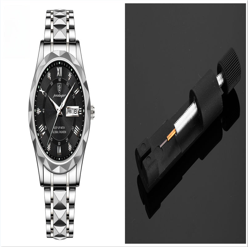 Men's Waterproof Double Calendar Luminous Quartz Watch A&S Collection