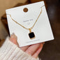 Fashion Titanium Steel Necklace - Light Luxury Design with Advanced Sense for Unique Style CJ