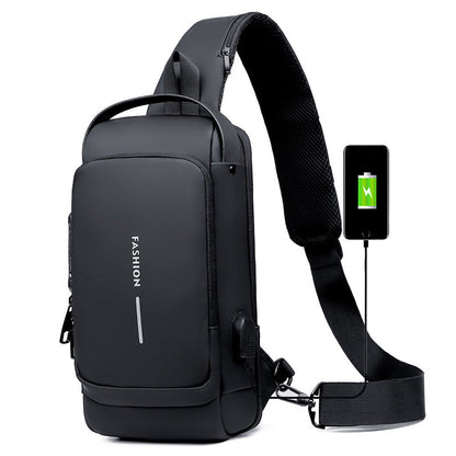 Motorcycle Chest Bag Password Anti-theft Men's Fashion A&S Collection