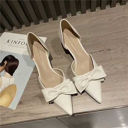 Elegant White French High Heels: Perfect for Weddings and Special Moments CJ