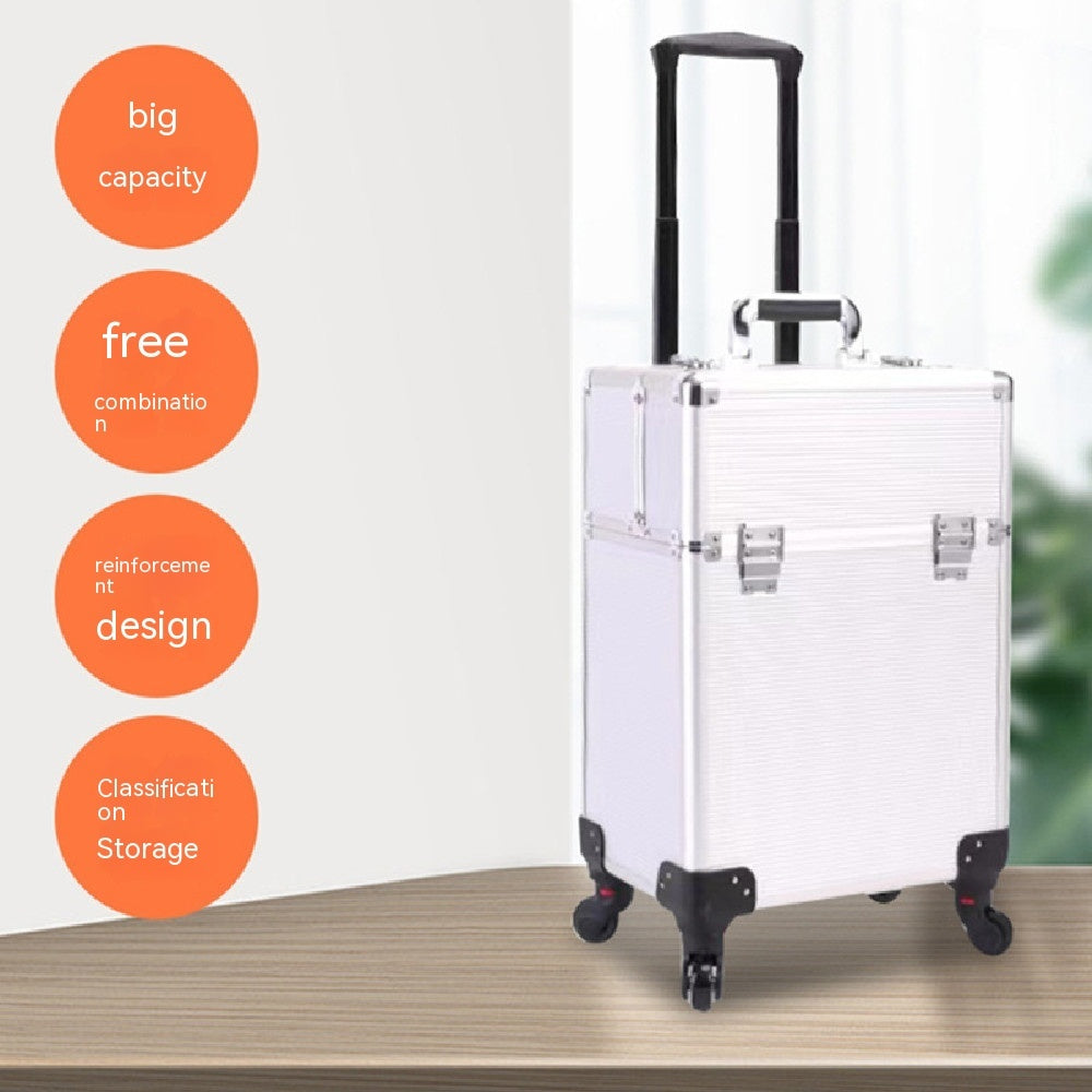 Large-capacity Make-up And Make-up Artist Trolley Storage Toolbox CJ