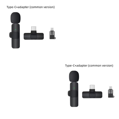 Dual Wireless Lavalier Microphone - Perfect for Outdoor Use with Crystal-Clear Audio CJ