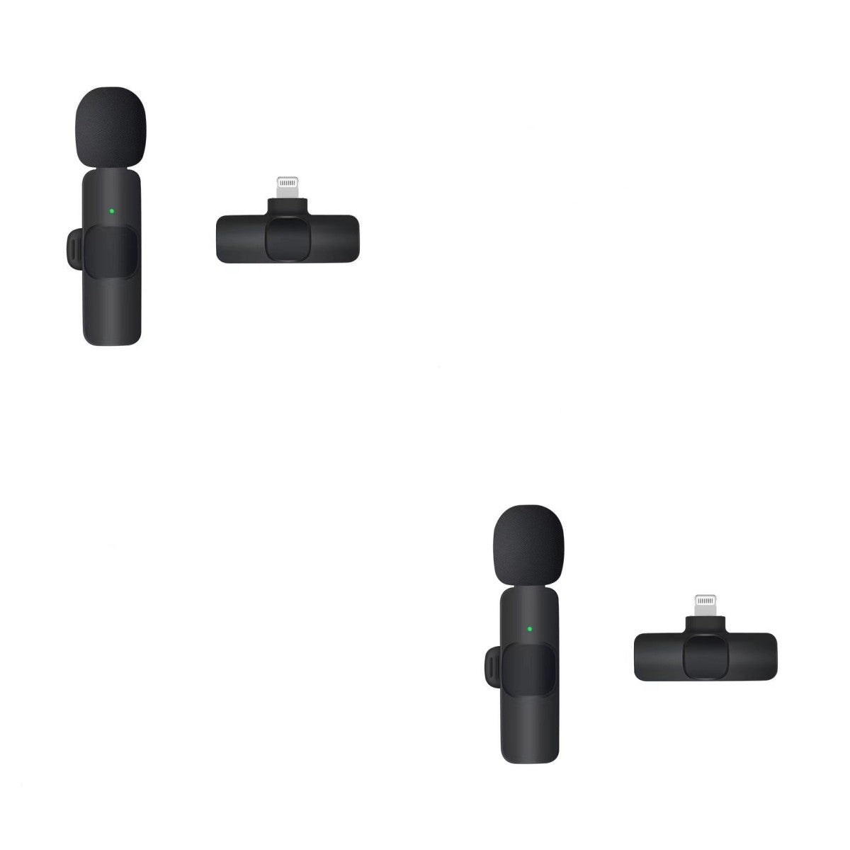 Dual Wireless Lavalier Microphone - Perfect for Outdoor Use with Crystal-Clear Audio CJ