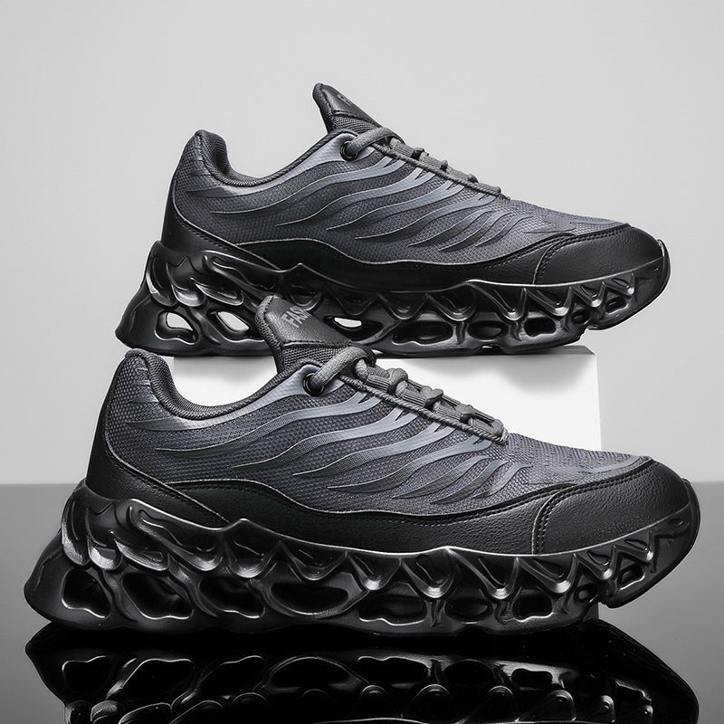Men's Lace-up Sneakers Thick-soled Daddy Vulcanized Shoes Outdoor Running Sports Casual Shoes A&S Collection