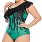 Women's Fashion Printed One-piece Swimsuit CJ