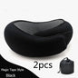Travel Neck Pillow Non-Deformed Airplane Pillow Travel Neck Cushion Durable U-Shaped Travel Memory Cotton Nap Neck Pillow A&S Collection